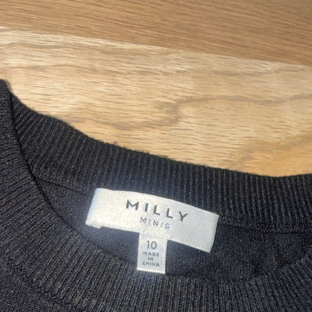 Milly Minis Black Kids Sweater with Colorful Patches